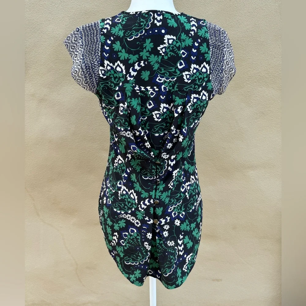 STUNNING Veronica Beard SILK floral printed Boho top size 4 S price firm !